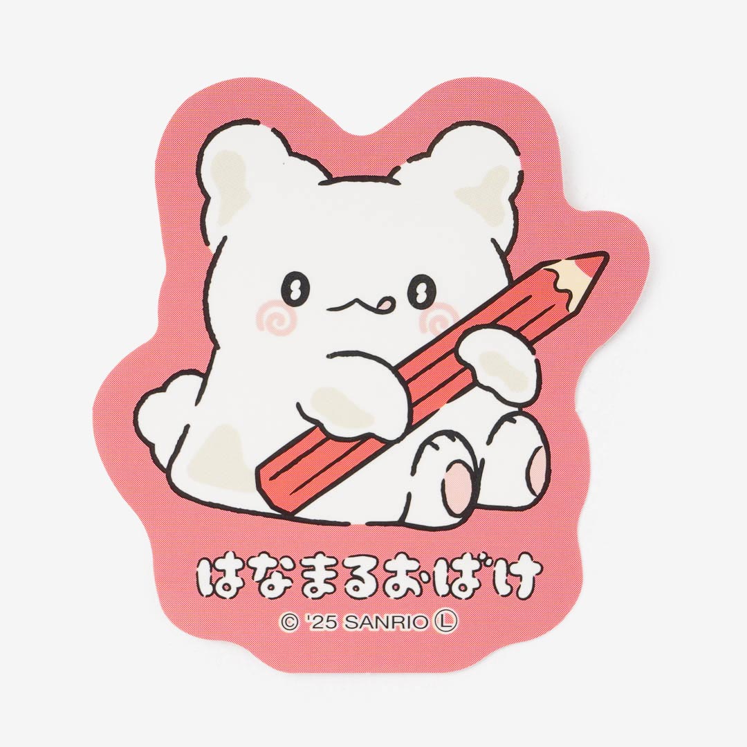 Hanamaruobake Red Pencil Big Sticker