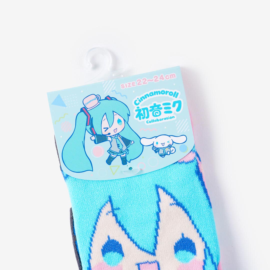 Hatsune Miku x Cinnamoroll Music Socks