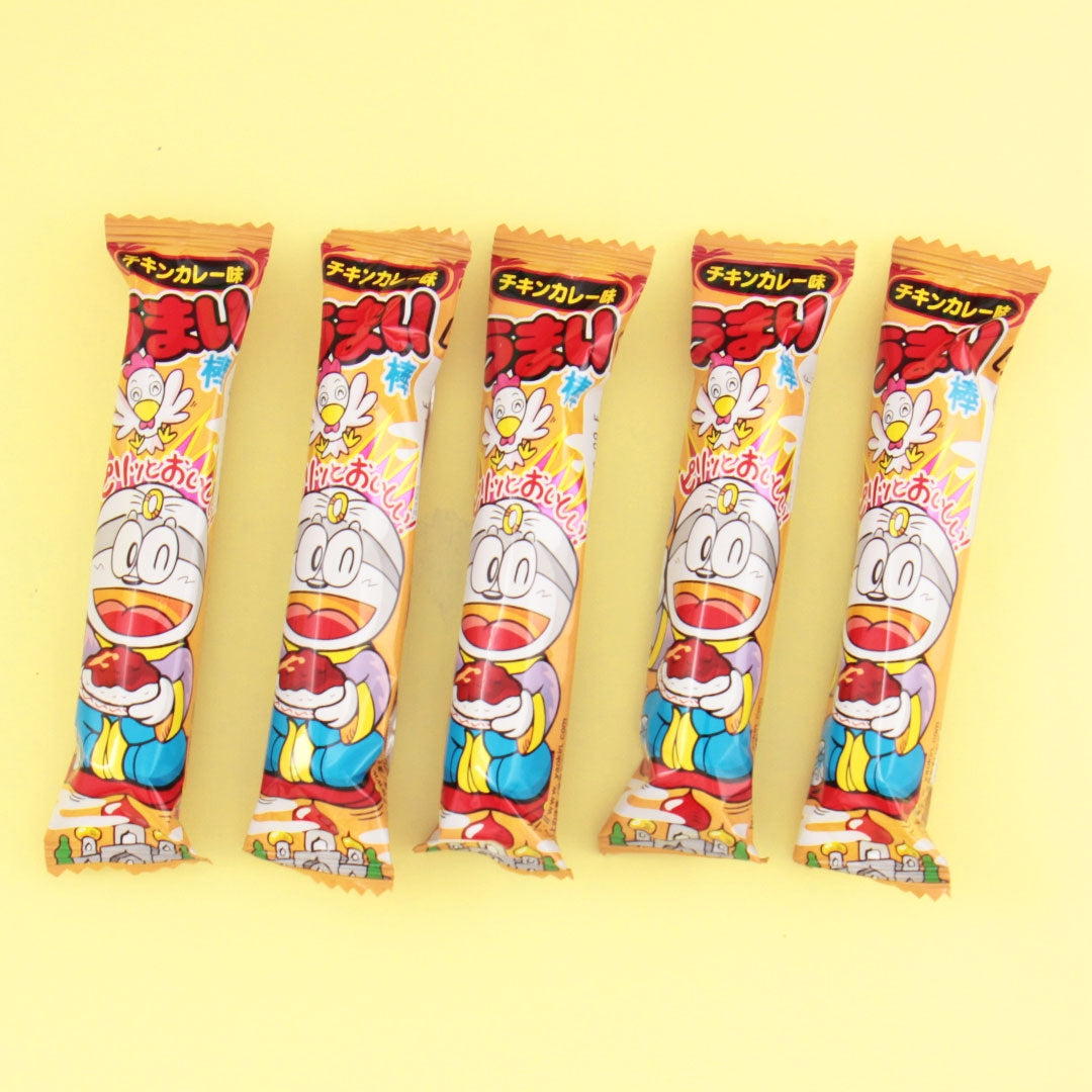 Yaokin Umaibo Curry Chicken Snack Stick Set - 5 pcs