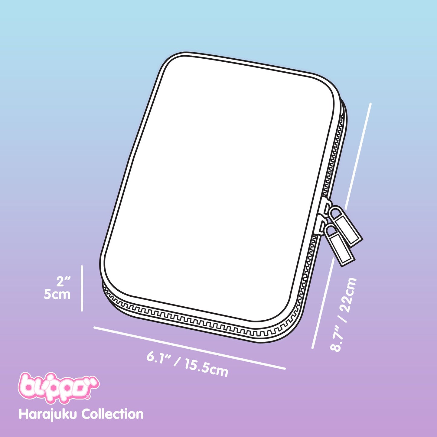 Blippo Harajuku Kawaii Pencil Case - Large