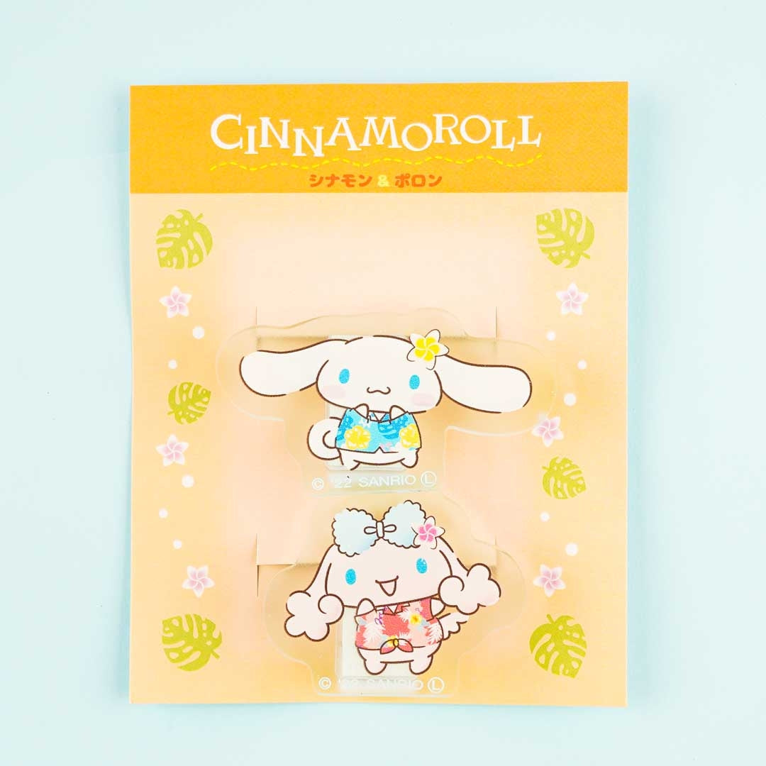 Cinnamoroll & Poron Summer Vacation Memo Clip Set - 2 pcs