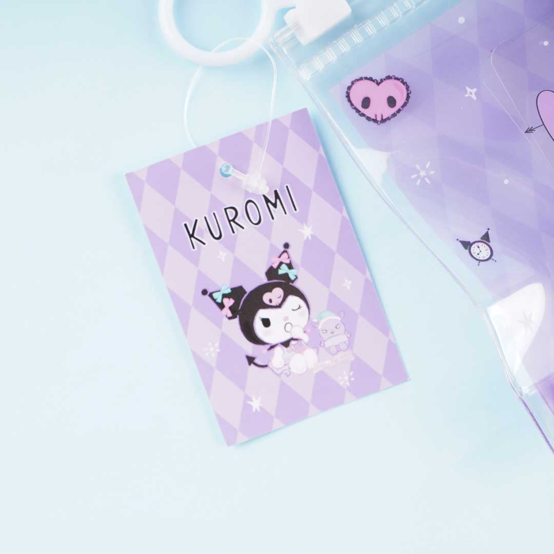 Kuromi Hearts Clear Slider Pouch