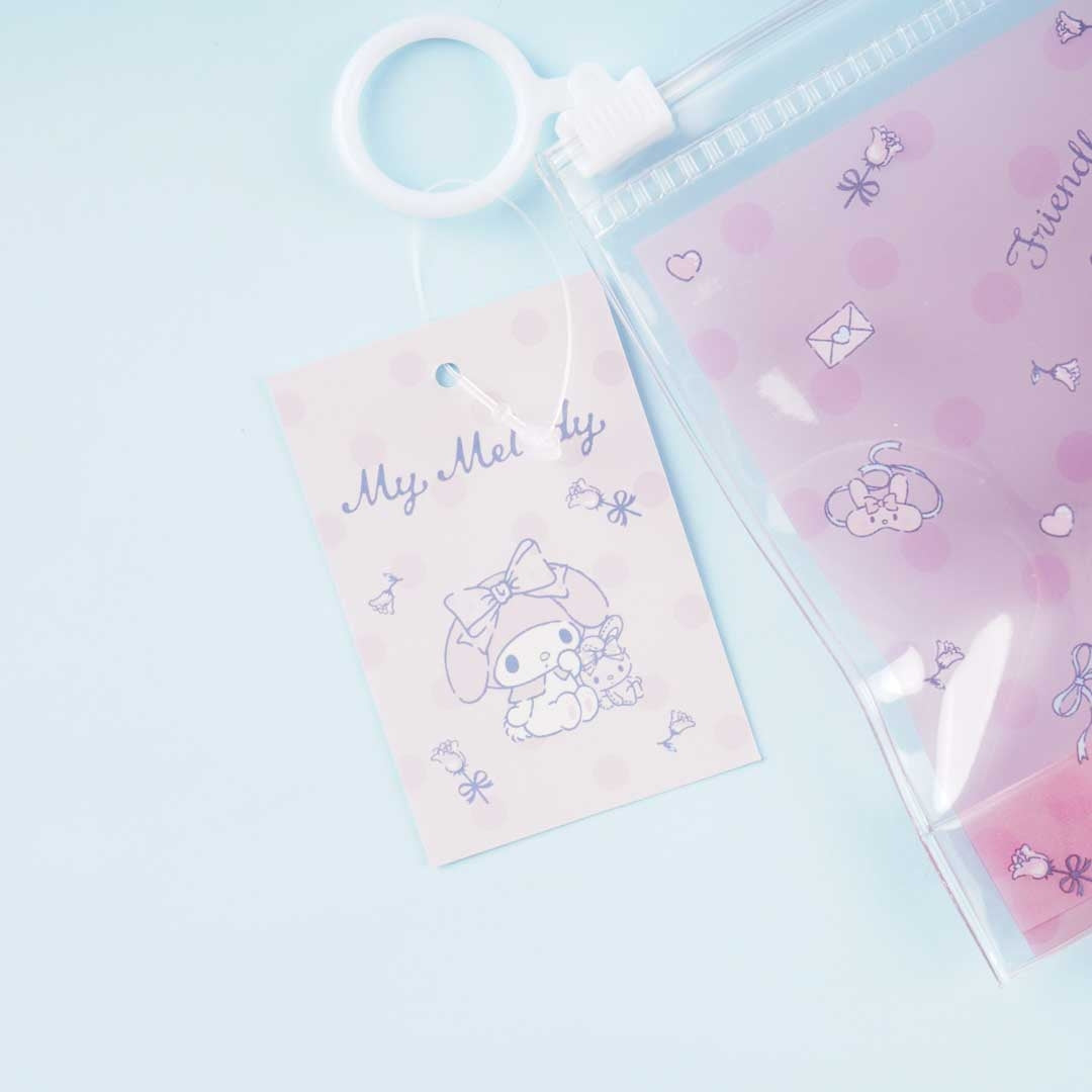 My Melody Flowers & Letters Clear Slider Pouch