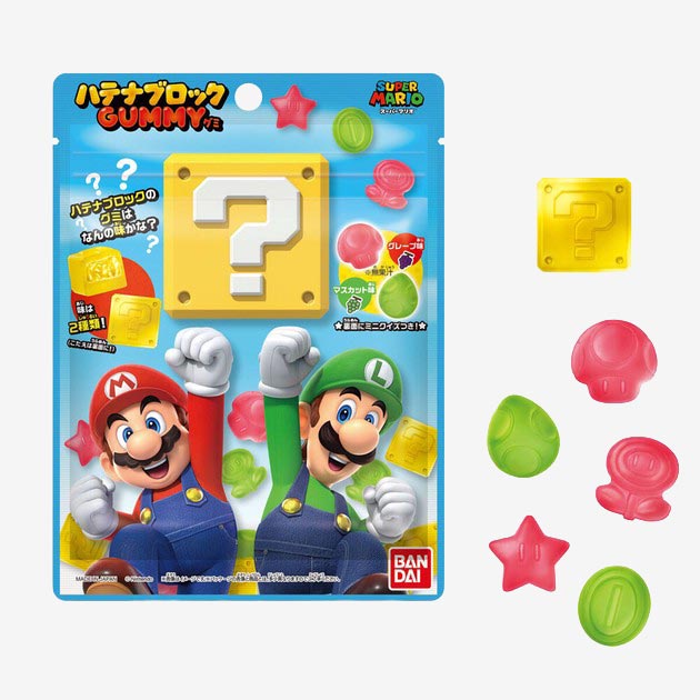 Super Mario Mystery Block Gummy - Grape & Muscat