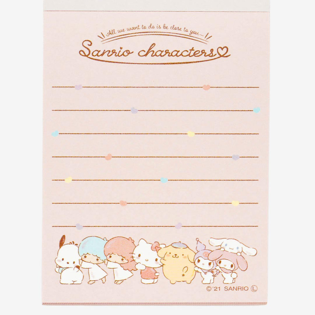 Sanrio Characters Best Buddies Mini Memo Pad