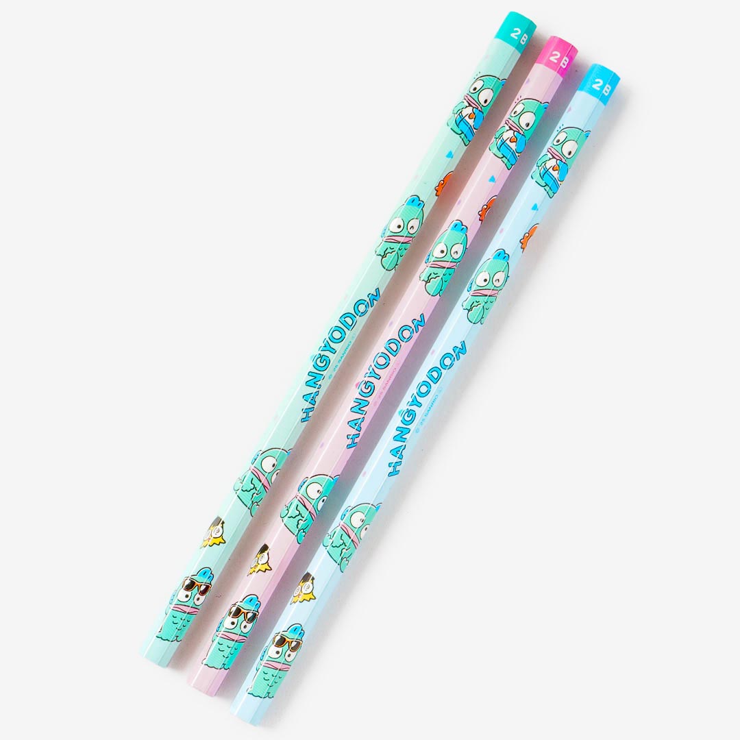 Hangyodon Happy 2B Pencil Set - 3 pcs
