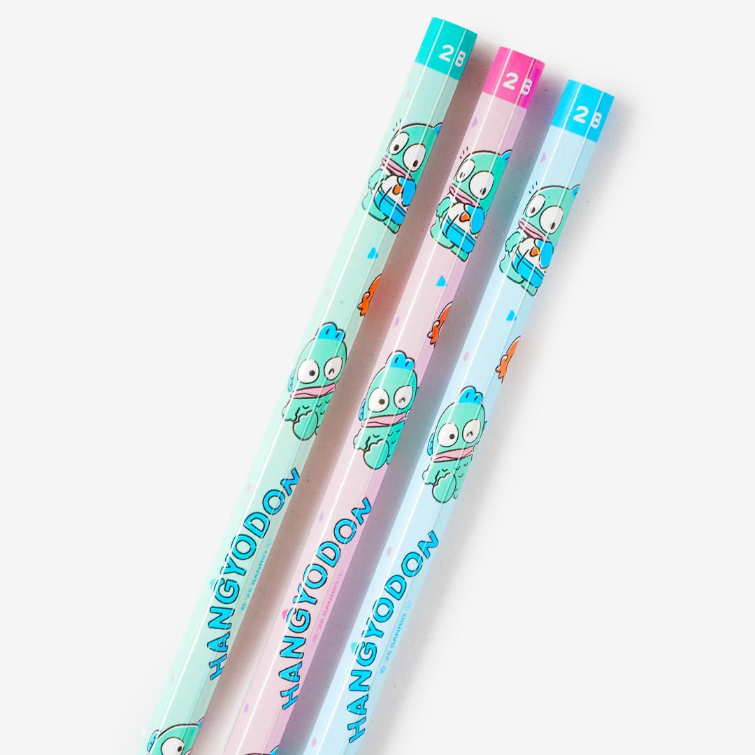 Hangyodon Happy 2B Pencil Set - 3 pcs
