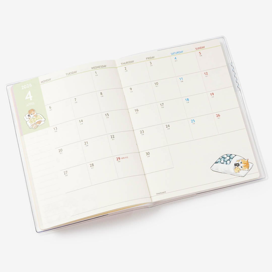 Mofusand Friends Mini 2026 Schedule Book