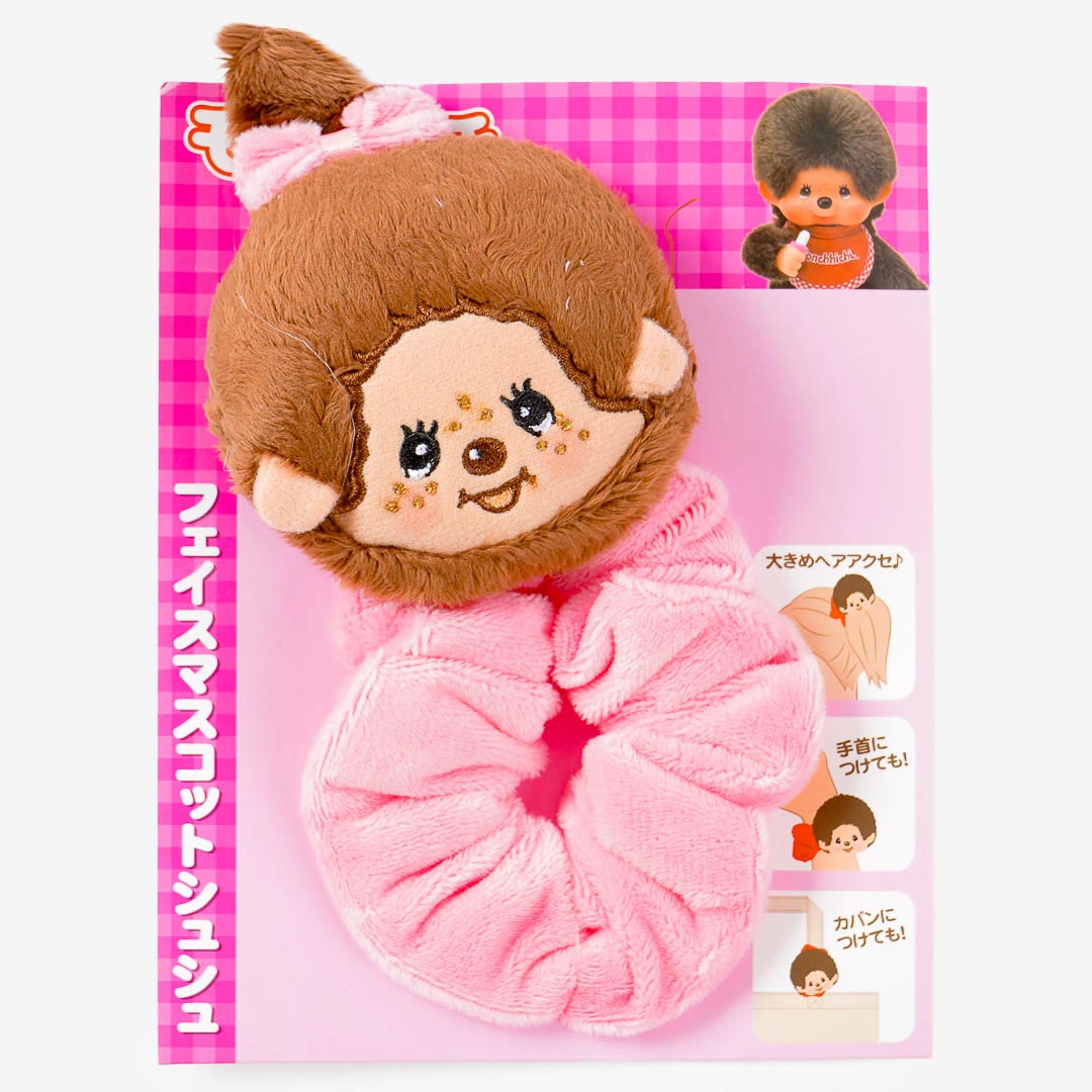 Monchhichi Fluffy Face Scrunchie