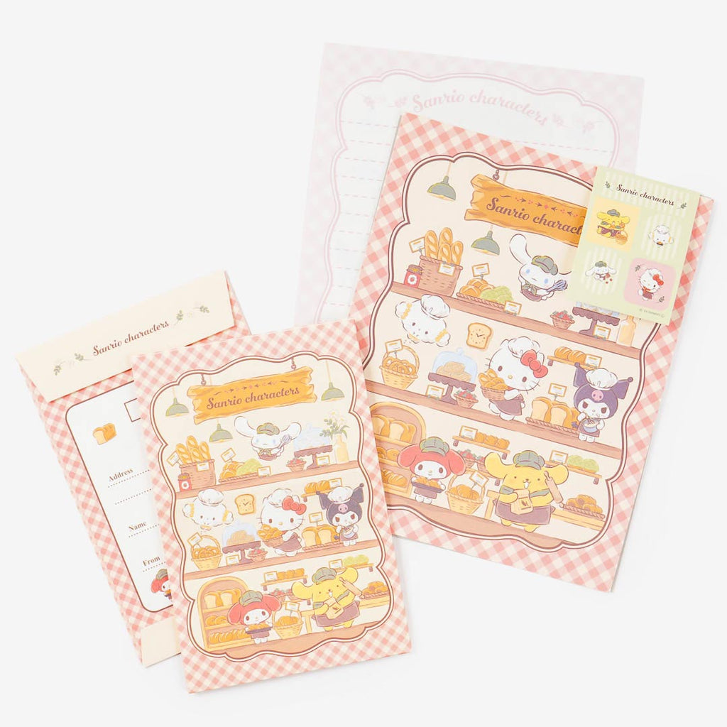 Sanrio Characters Bakeshop Letter Set