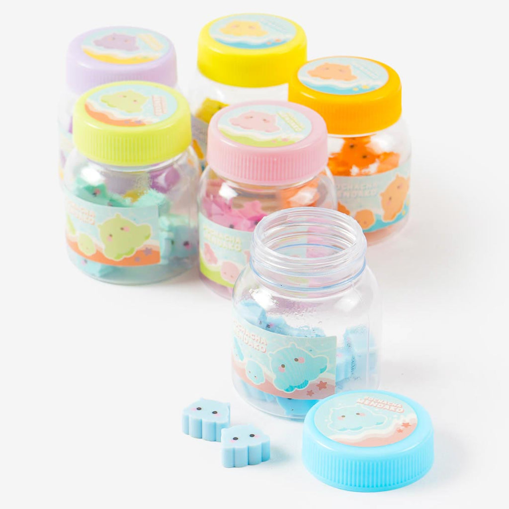 Chubby Octopus Mini Eraser Jar