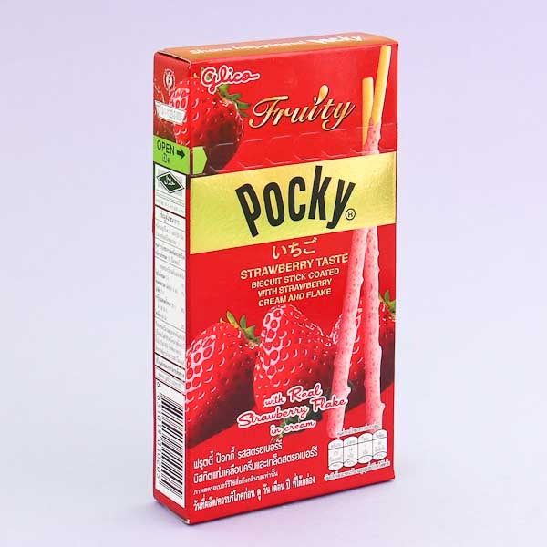 Pocky Biscuit Sticks - Strawberry Flakes & Cream