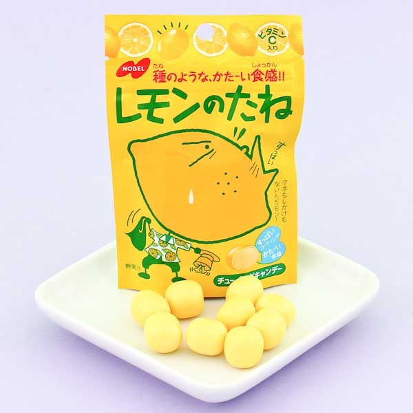 Nobel No Tane Sour Candy - Lemon