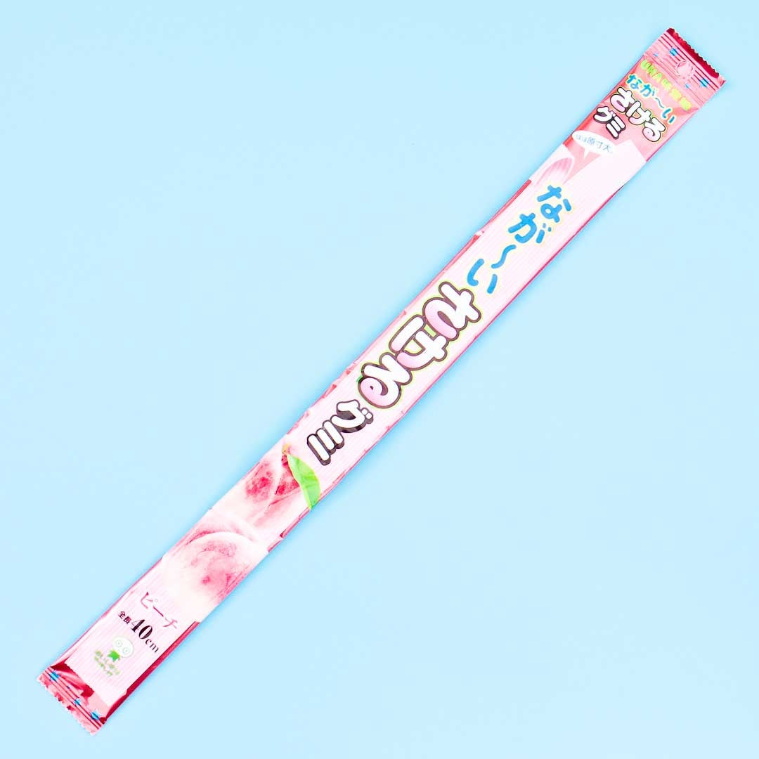 UHA Sakeru Split Long Gummy Peeling Candy - Peach