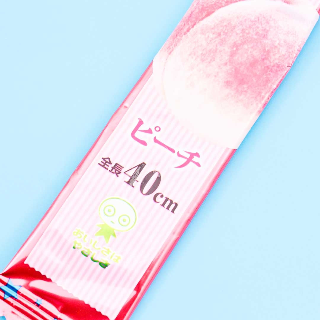 UHA Sakeru Split Long Gummy Peeling Candy - Peach