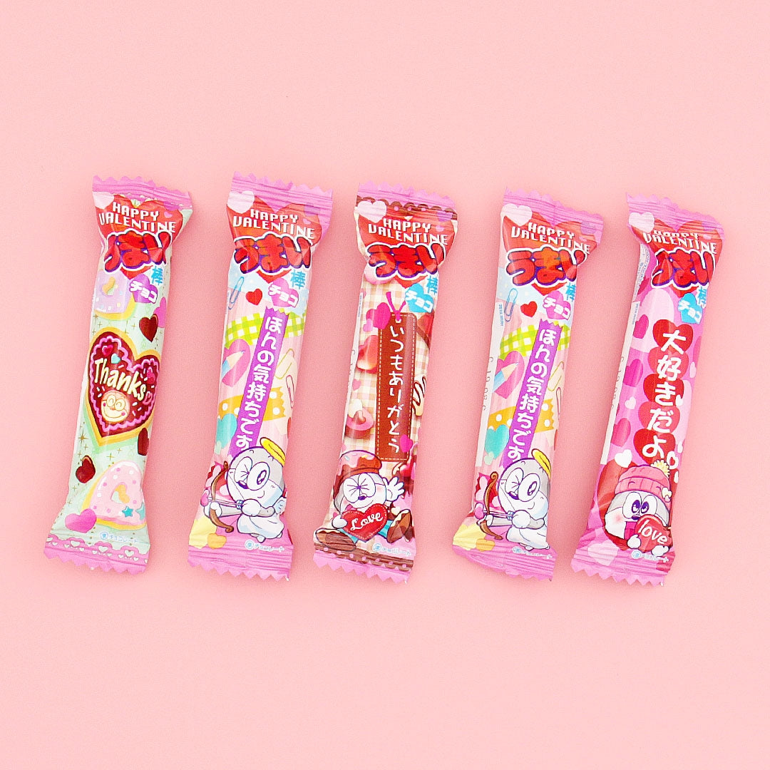 Yaokin Umaibo Valentines Chocolate Snack Set - 5 pcs