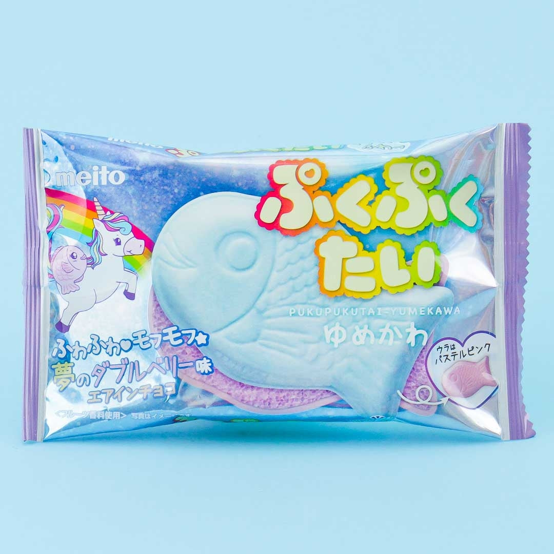 Meito Puku Puku Tai Yumekawa Fish Shaped Wafer - Double Berry