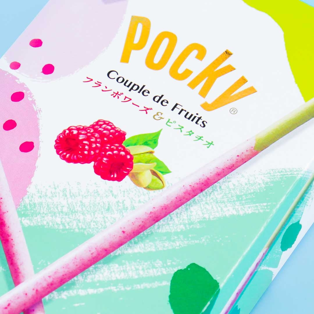 Pocky Biscuit Sticks - Couple De Fruits Framboise & Pistachio