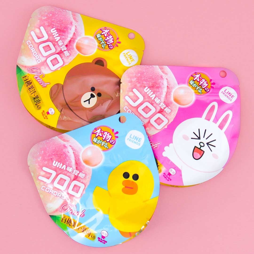 Kororo Line Friends Fruit Juice Gummy - Peach