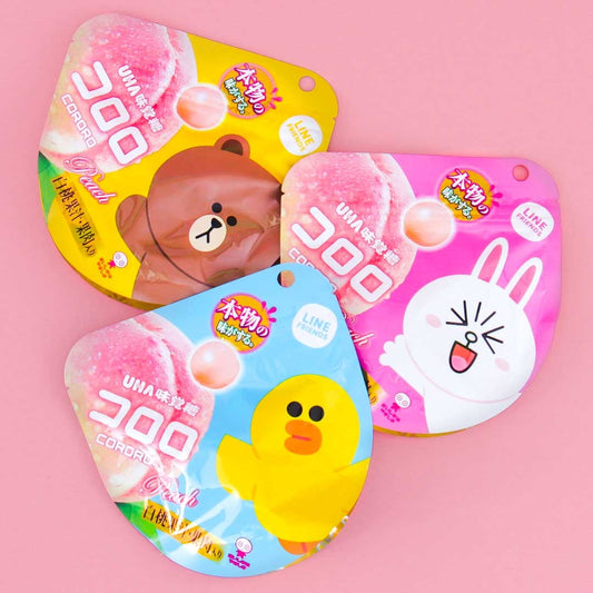 Kororo Line Friends Fruit Juice Gummy - Peach