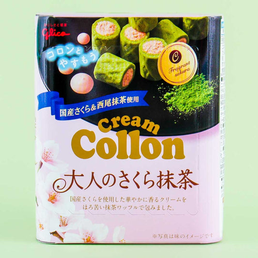 Glico Collon Biscuit Roll - Sakura & Matcha