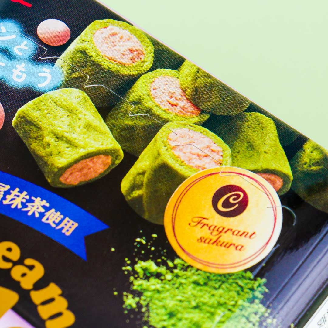Glico Collon Biscuit Roll - Sakura & Matcha