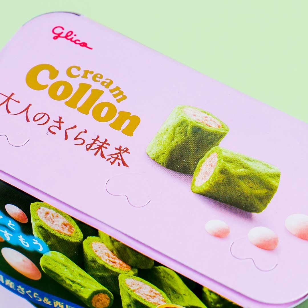 Glico Collon Biscuit Roll - Sakura & Matcha