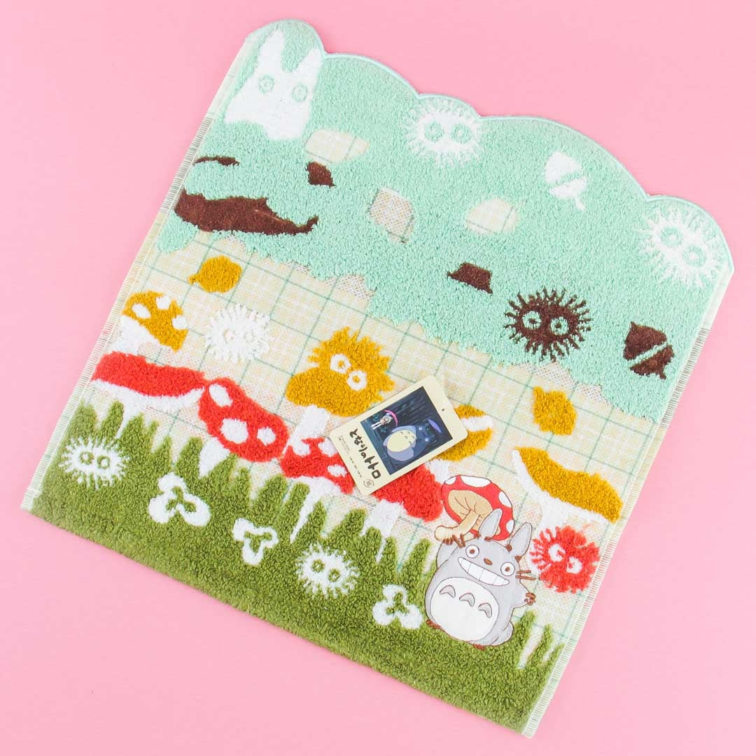 My Neighbor Totoro Hand Towel - Mushroom Garden