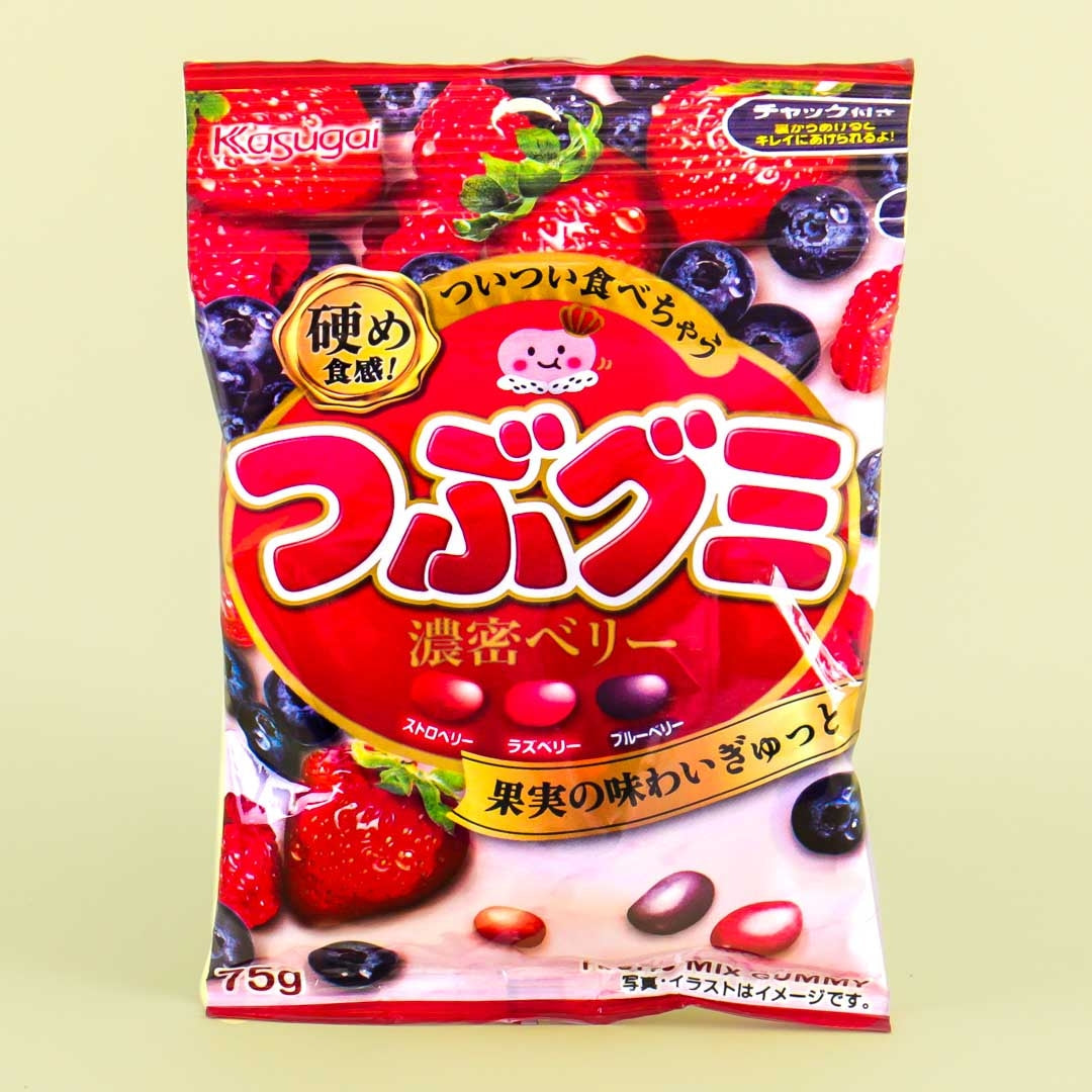 Kasugai Tsubu Gummy Candy - Mixed Berries