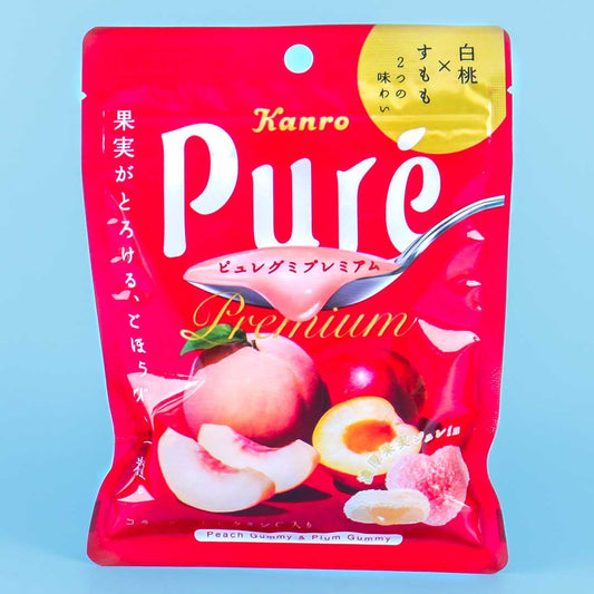 Kanro Pure Gummy - Peach & Plum