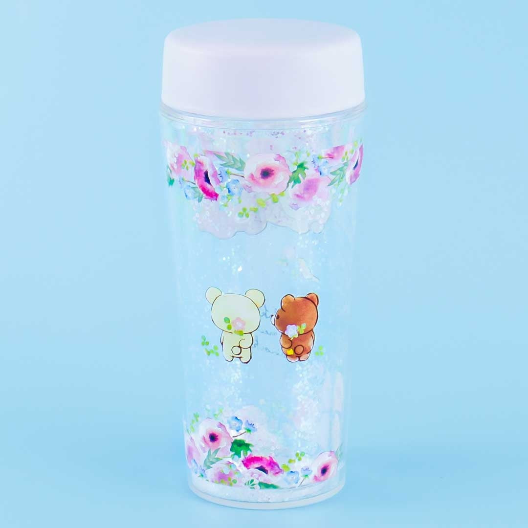Korilakkuma Meets Chairoikoguma Glittery Tumbler