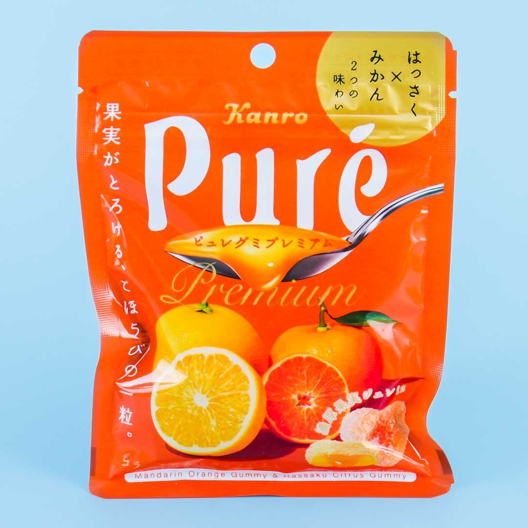 Kanro Puré Gummy - Mandarin Orange & Hassaku Citrus