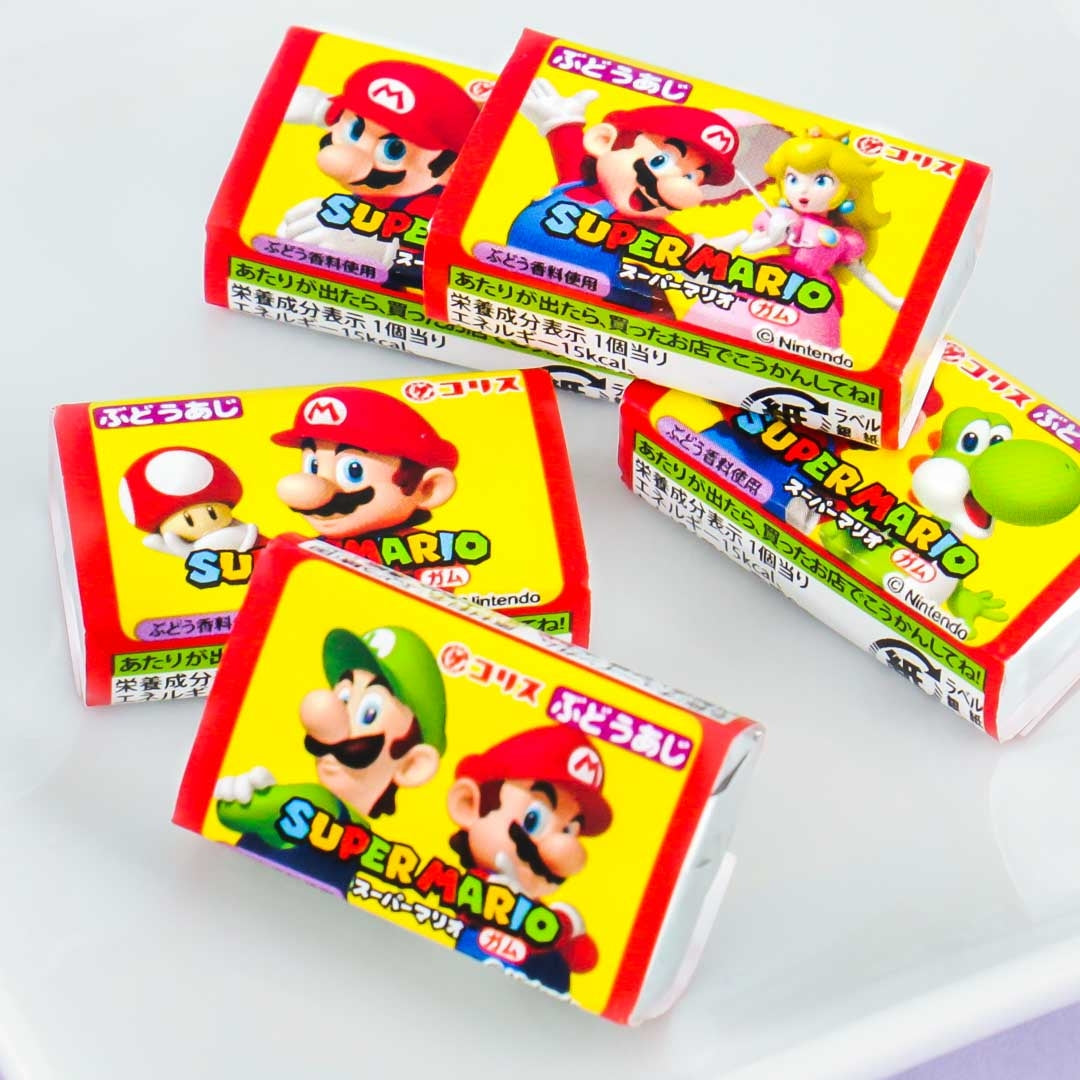 Coris Super Mario Gum Set - Grape - 5 pcs