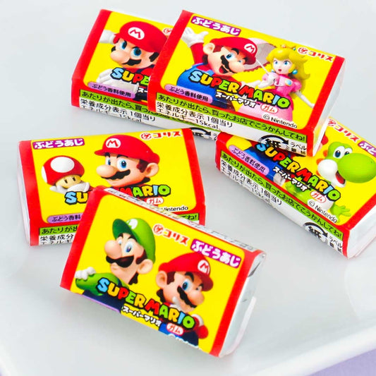 Coris Super Mario Gum Set - Grape - 5 pcs
