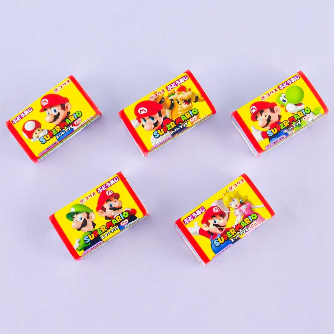 Coris Super Mario Gum Set - Grape - 5 pcs