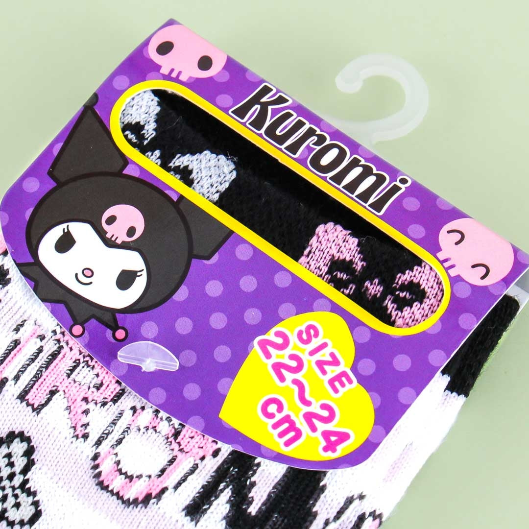 Kuromi Dessert Striped Cotton Socks