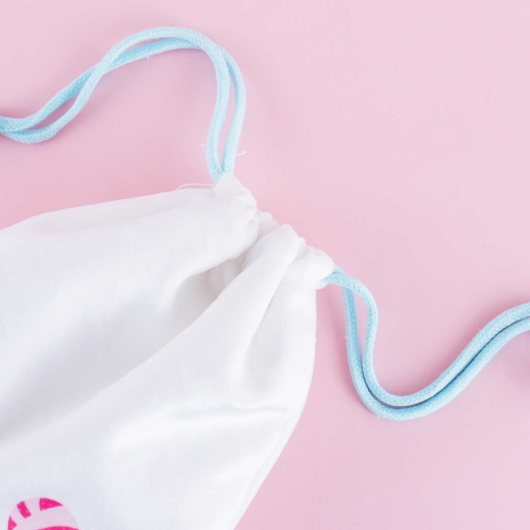 Cinnamoroll Hearts Fluffy Drawstring Bag