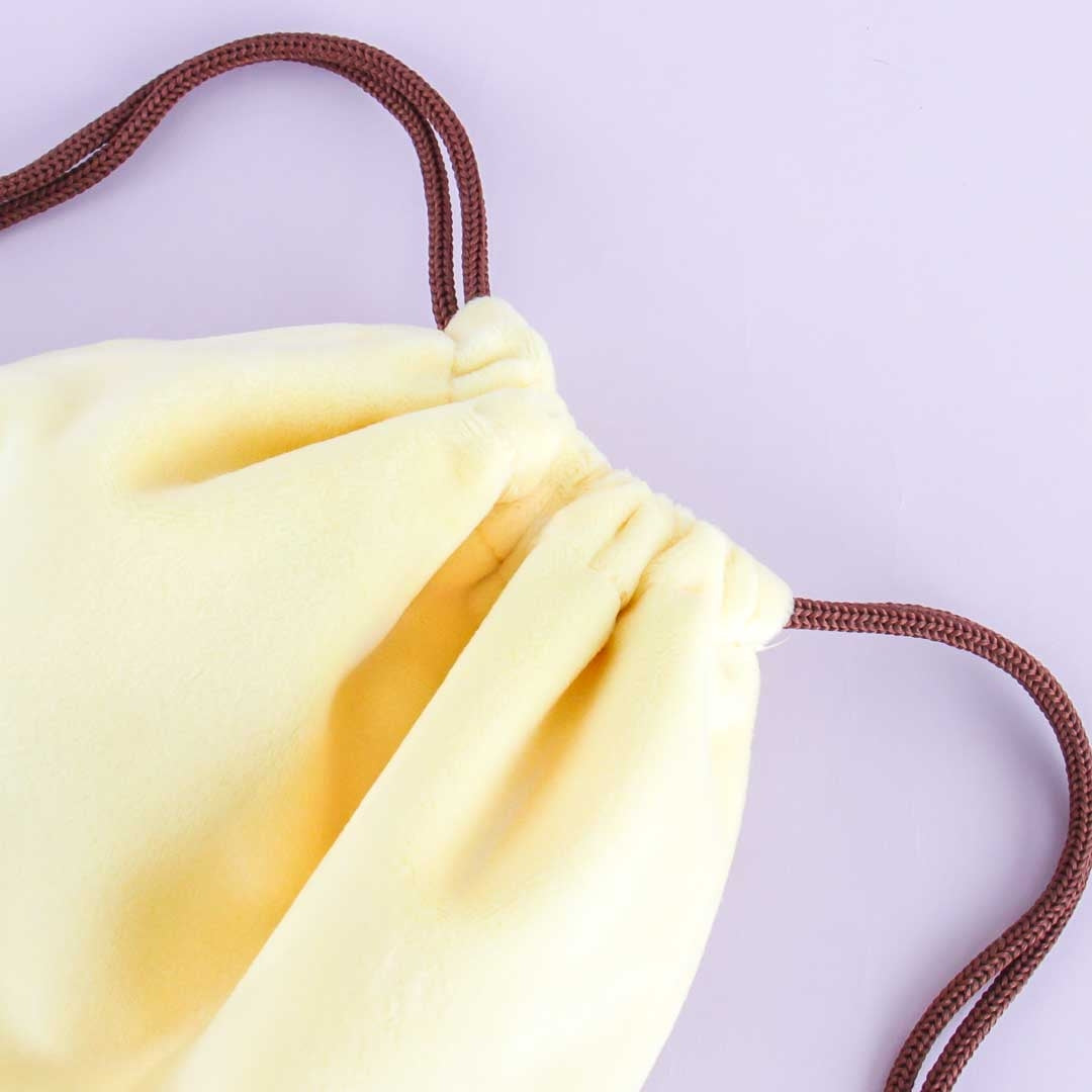 Pompompurin Fluffy Drawstring Bag