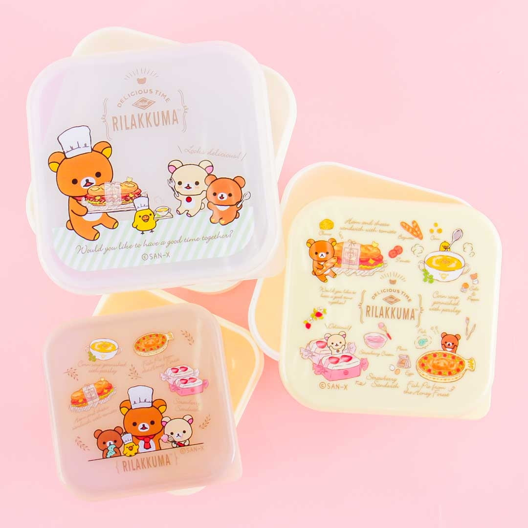 Rilakkuma Delicious Time Square Bento Set