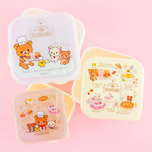 Rilakkuma Delicious Time Square Bento Set