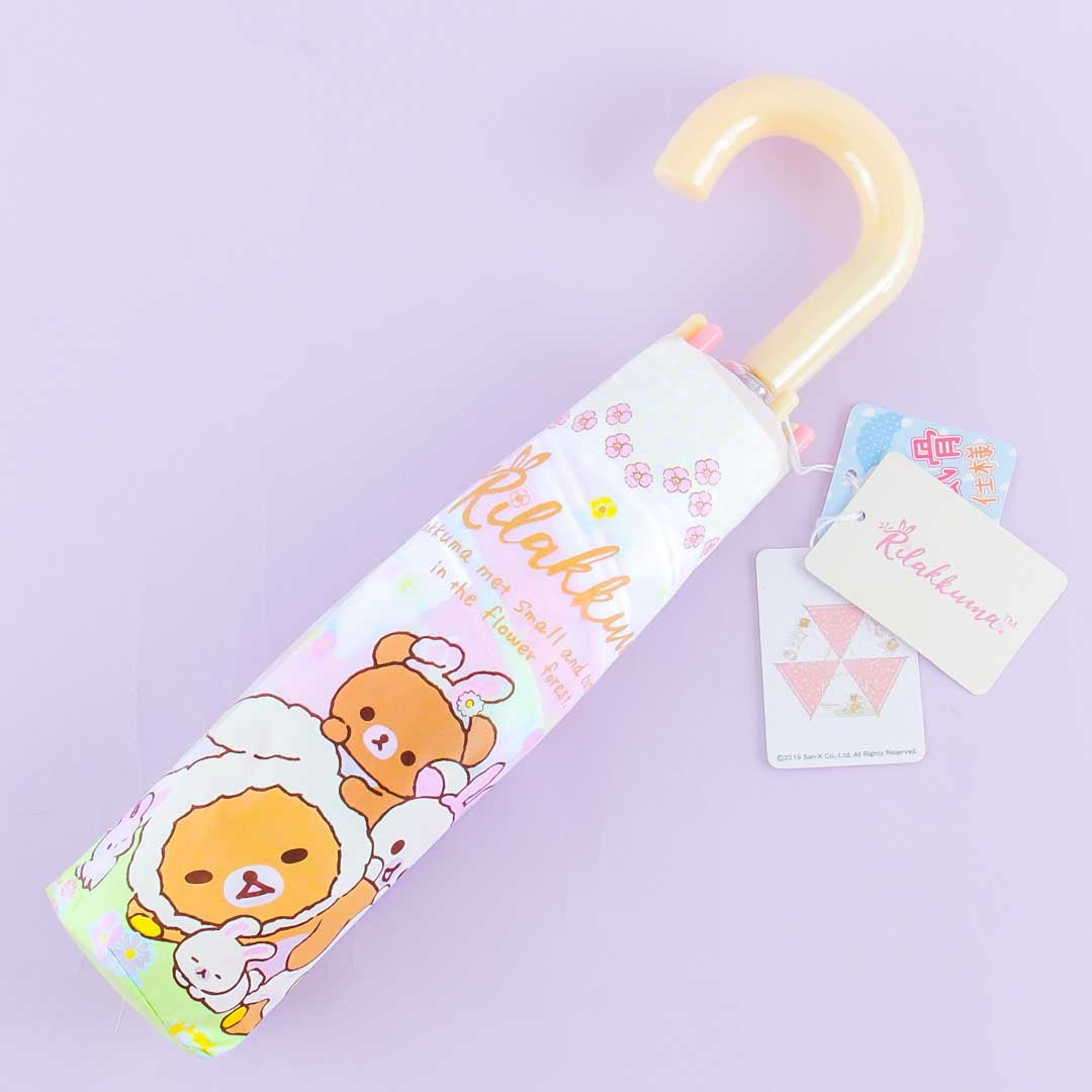Rilakkuma & Rabbit Portable Foldable Umbrella