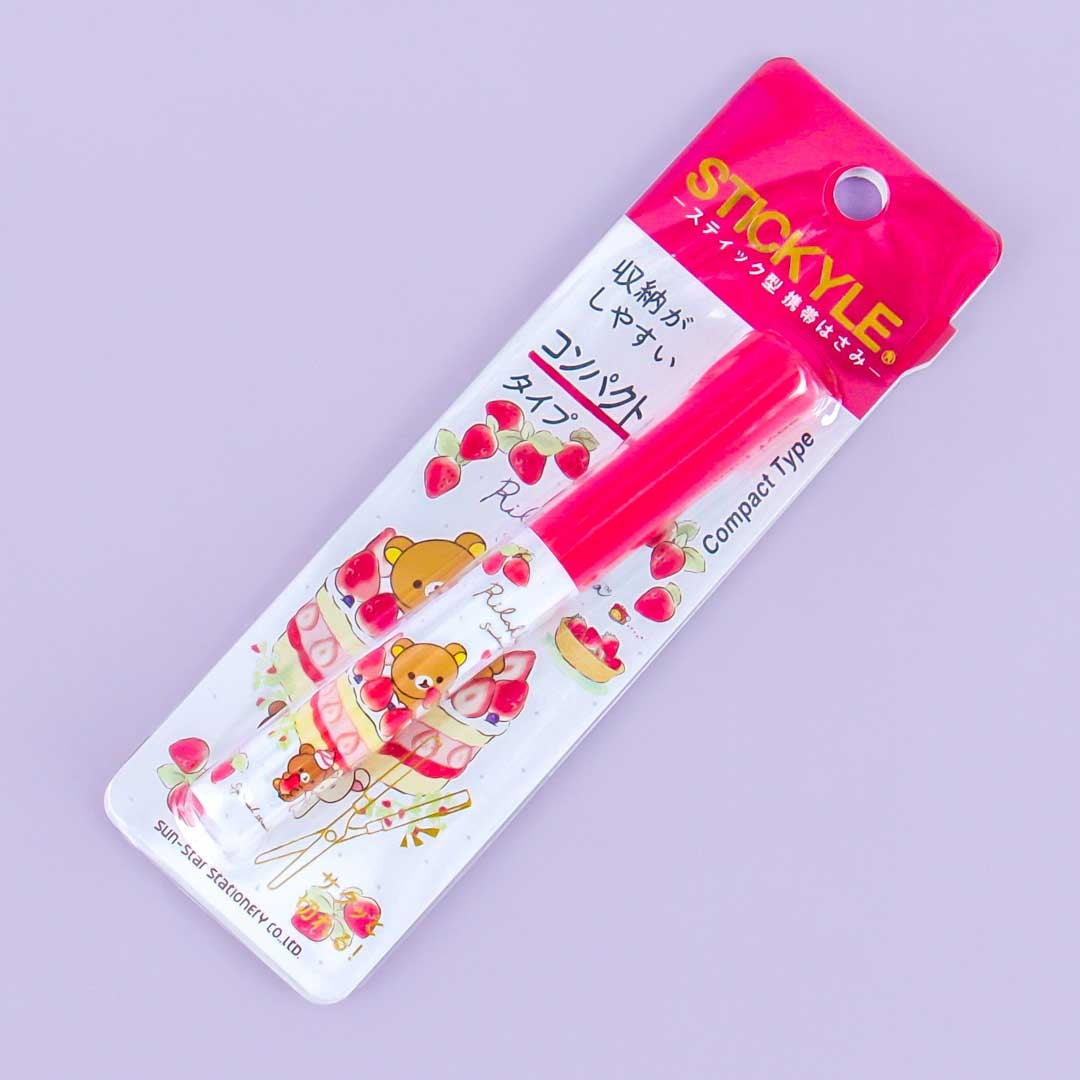 Rilakkuma Strawberry Cake Stick Scissors