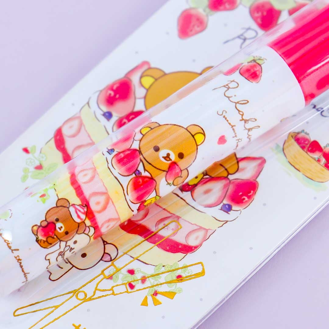 Rilakkuma Strawberry Cake Stick Scissors