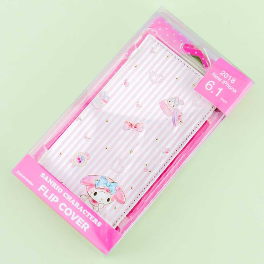 My Melody Striped Flip Cover Phone Case for iPhone XR