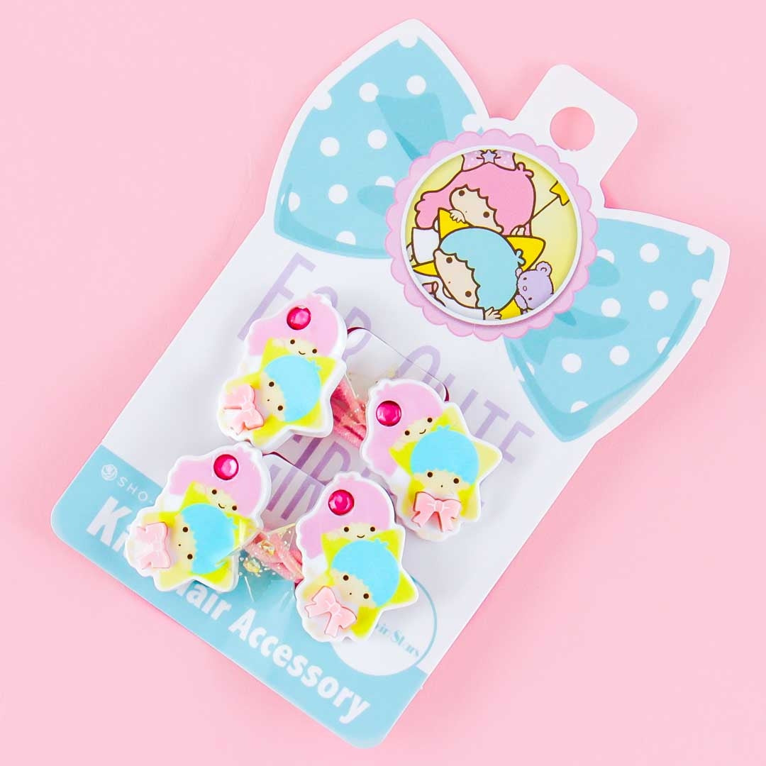 Little Twin Stars Jewel Ribbon Hair Tie Set