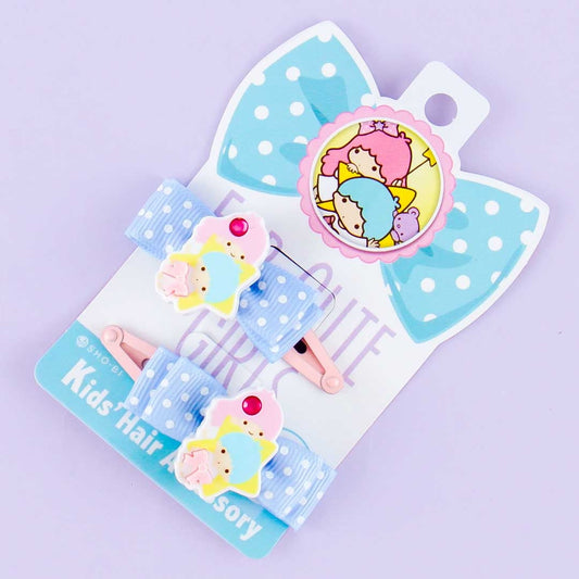 Little Twin Stars Polka Dot Bow Hair Clip Set