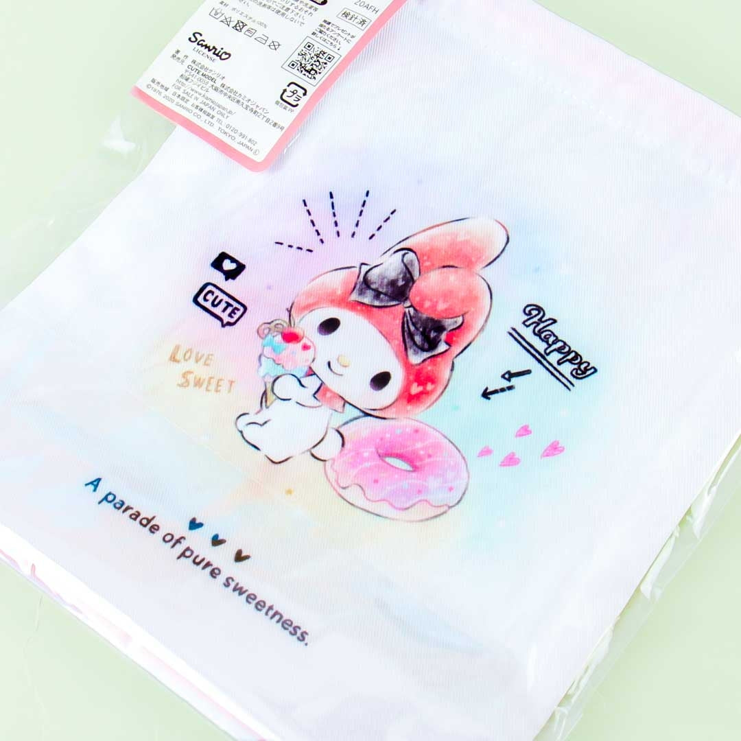 My Melody Sweet Cafe Drawstring Bag