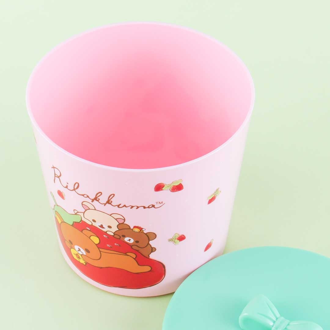 Rilakkuma Strawberry Pillow Canister