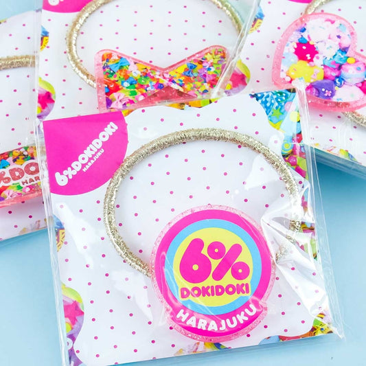 6%DOKIDOKI Glittery Hair Tie