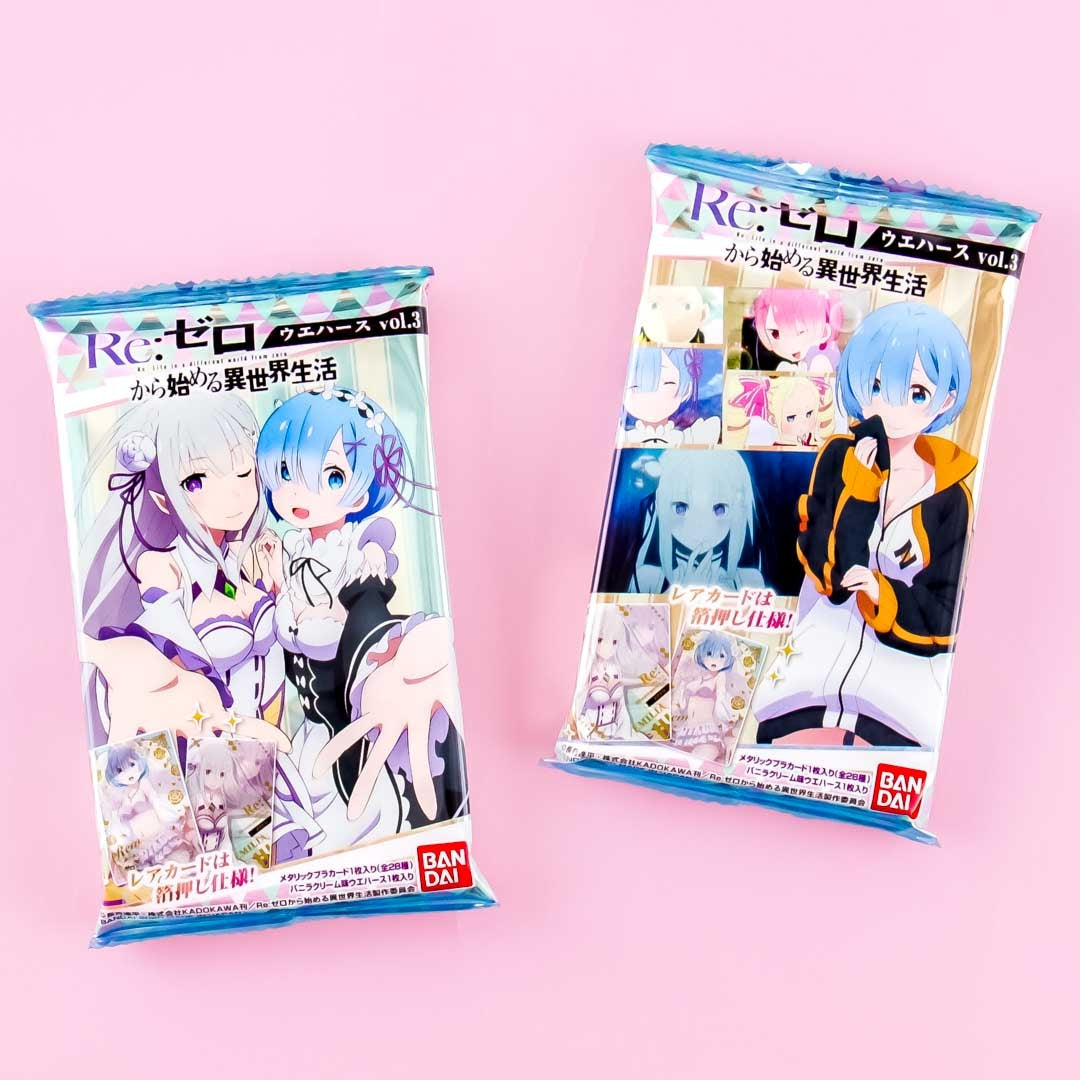 Bandai Re:Zero Wafer & Card Set